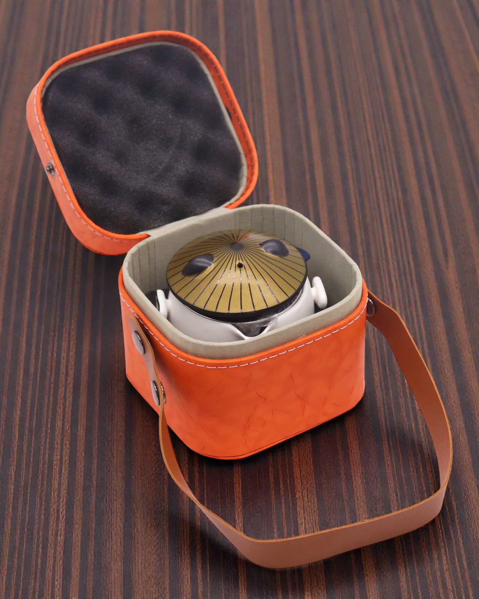 Panda – turistická čajová souprava s víkem a 2 šálky