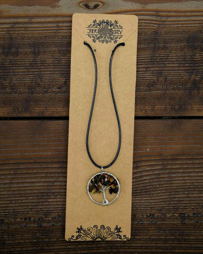 Naszyjnik Drzewo Życia Ochrona i Pewność – Tygrysie Oko