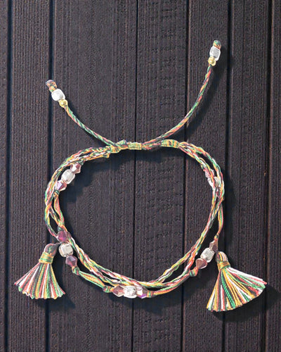 Chrámový šňůrkový náramek Panca Dharma – síla víry