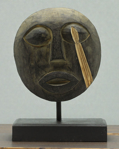 Timorska Maska Strażnik Przodków 27x20 cm – Antyczna